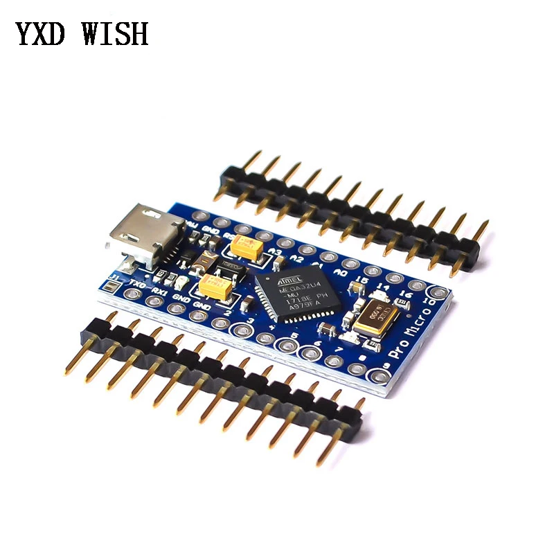 3 шт. Pro Micro ATmega32U4 5 в 16 МГц макетная плата замена ATmega328 для Arduino ATMega Micrp с 2 рядным