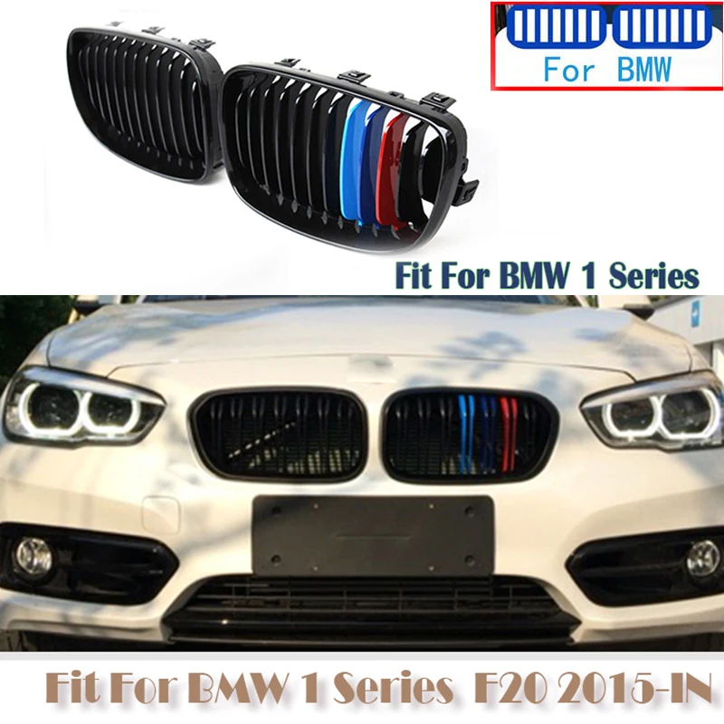 

Car Front Bumper Racing Grills Grilles Front Grill Grilles Kidney Replacement For BMW 1 Series F20 2015 2016 2017 2018 M Colors