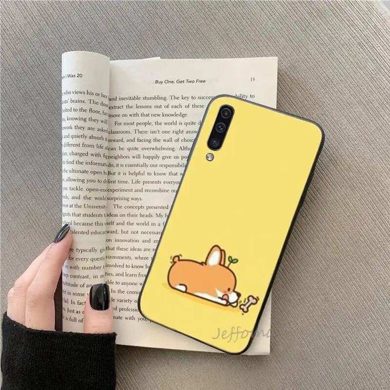 

Cartoon welsh corgi pembroke Phone Cases For Samsung galaxy S note 7 8 9 10 20 fe edge A 6 10 20 30 50 51 70 lite plus Funda