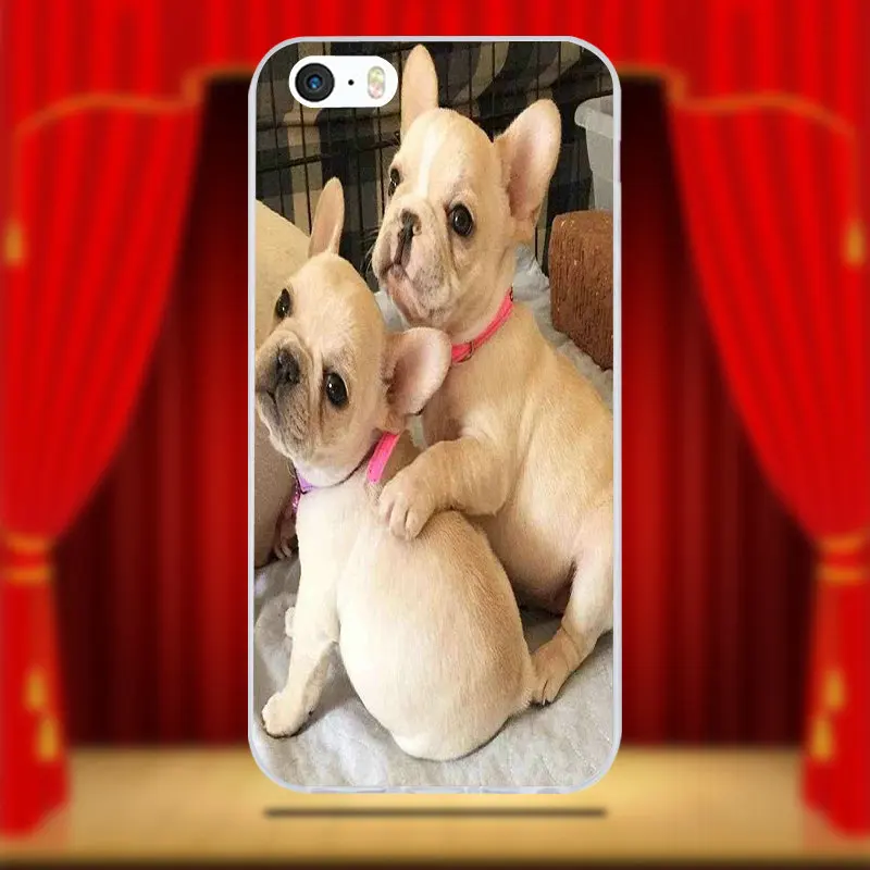 Симпатичная любовь пара французская собака лучшие друзья Мягкий Силиконовый ТПУ