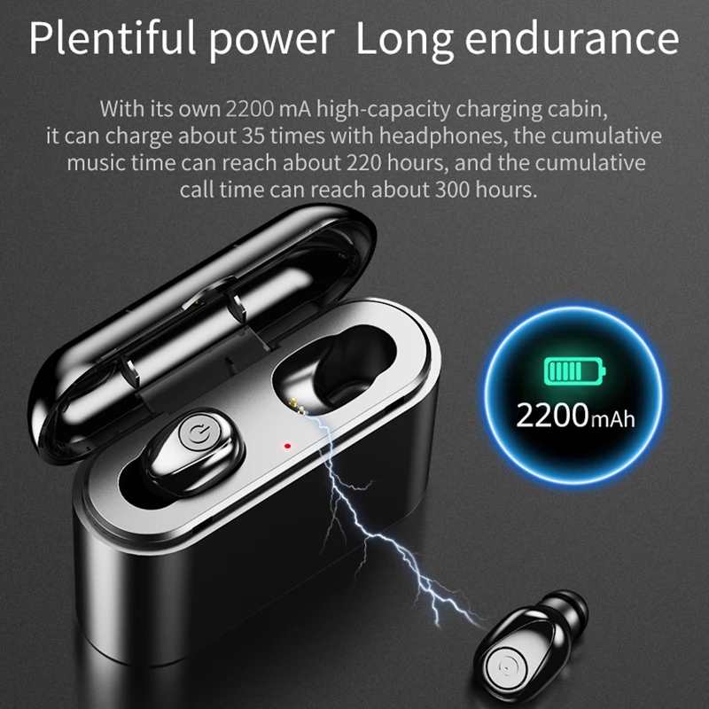 TWS 5 0 bluetooth беспроводные наушники X8 в ухо Беспроводная гарнитура