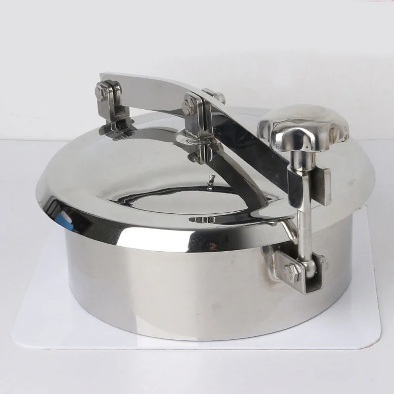 Крышка люка под давлением из нержавеющей стали санитарная крышка 150 мм-450 мм