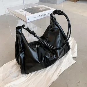 Сумка на плечо из искусственной кожи для женщин, дизайнерские ручные сумки, женские сумки-мессенджеры, трендовые брендовые дорожные сумки большой емкости