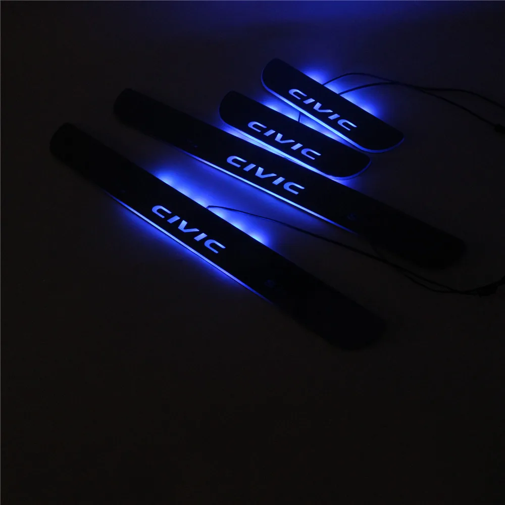 Светодиодная Накладка на порог для подвижной двери защитная накладка пороги Honda