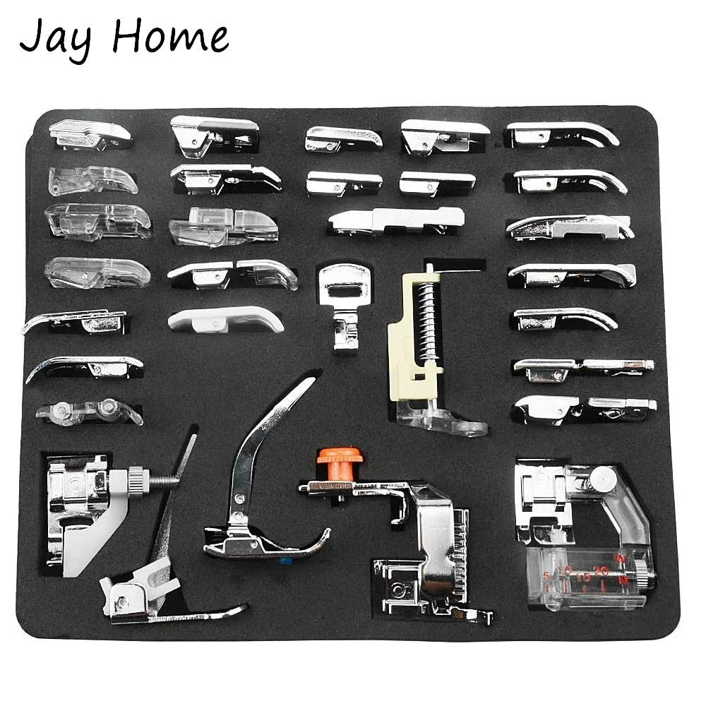 

62/42/32 Pcs Professional Domestic Sewing Machine Presser Feet Set Sewing Machine Foot for Low Shank Sewing Machines