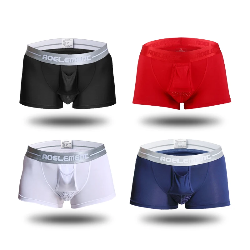 3pcs/pack Men Breathe Underwear Bullet Separation Scrotum Physiological Mens Underpants Breathable Boxers Panties ropa interior