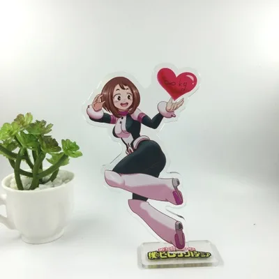 3 Аниме My Hero Academy брелок Midoriya Izuku Ochaco Uraraka Bakugou Katsuki Todoroki Shoto Милый Забавный акриловый брелок для ключей - Цвет: 3