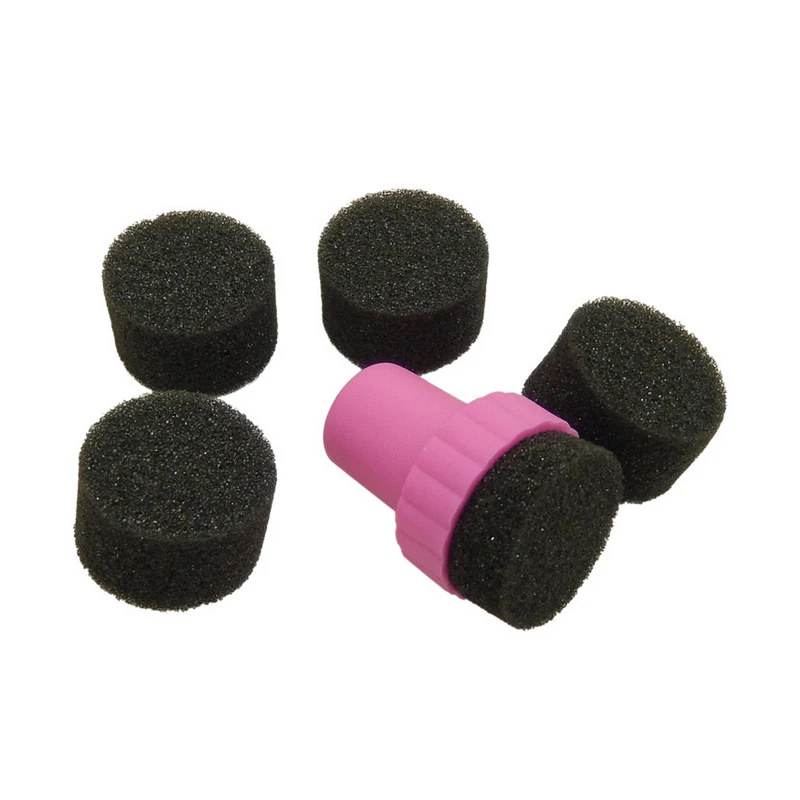 1 Набор губка для дизайна ногтей штамповка УФ Гель лак Сделай Сам круглая