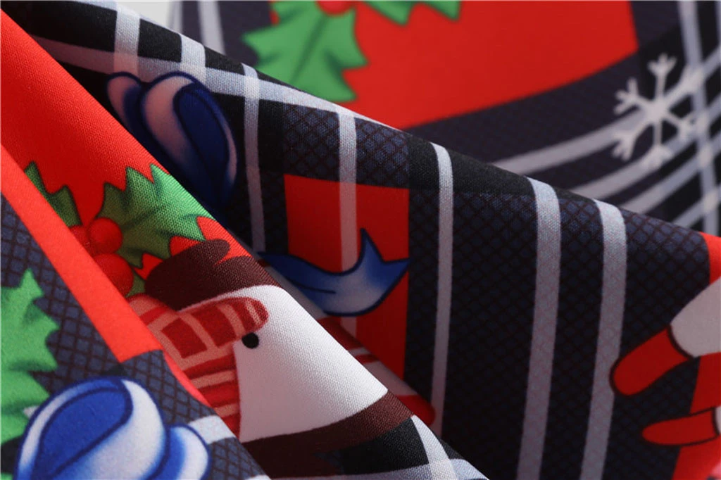 JAYCOSIN элегантное женское рождественское платье Осеннее клетчатое винтажное