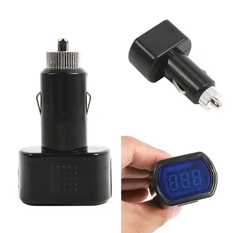 Универсальный черный 12/24v Многофункциональный Автомобильный Цифровой Вольтметр