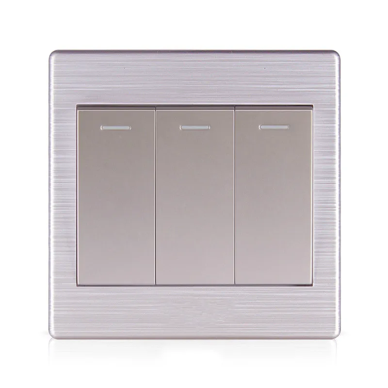 Переключатель простая модная текстура устанавливаемая панель алюминиевый