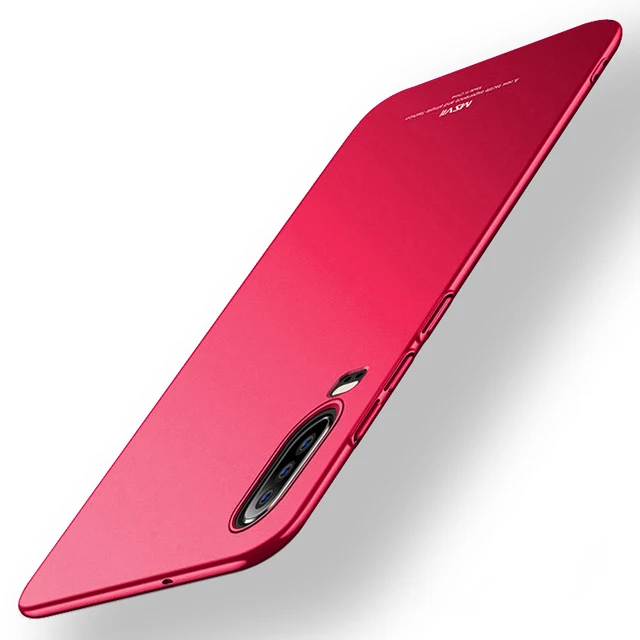 Red Для huawei P30 чехол MSVII Жесткий PC матовый чехол Ультра Тонкие Матовые чехлы для huawei P20 P30Lite P30 Lite Pro Чехол - Цвет: Red
