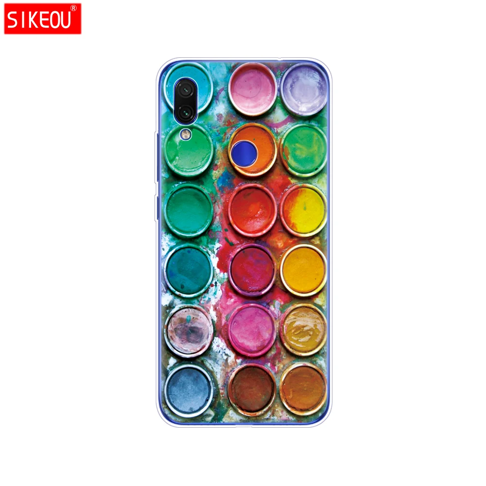 Чехлы для Xiaomi Redmi Note 7 силиконовый мягкий чехол из ТПУ с рисунком 6 3 дюйма чехлы