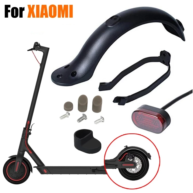 

Rear Mudguard Fender Guard + Bracket + Hook +Taillight for Xiaomi M365 Electric Scooterrear Accessories