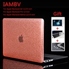 Блестящий чехол для Apple Macbook Air Pro Retina M1 Chip 11 12 13 дюймов, для 2020 Air 13 A2179 A2337 Pro13 A2251 A2338 + подарок