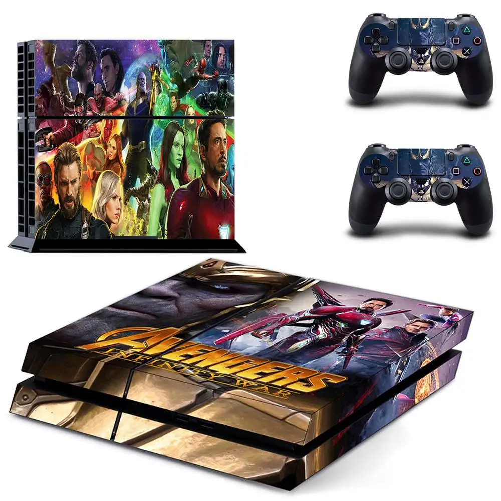 Наклейки s Avengers: Infinity War наклейка для PS4 PS 4 наклейки игровая станция Adesivo консоли