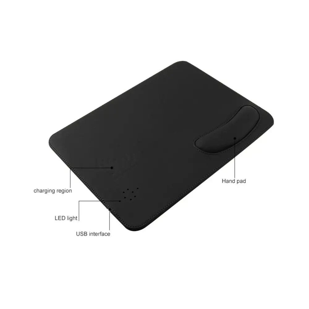 Коврик для мыши с беспроводным зарядным устройством Qi iphone 11 12 Samsung Xiaomi игровой
