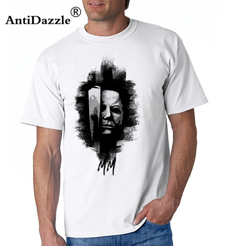 2017 модная повседневная Уличная Мужская футболка с рисунком Майкла Майерса на