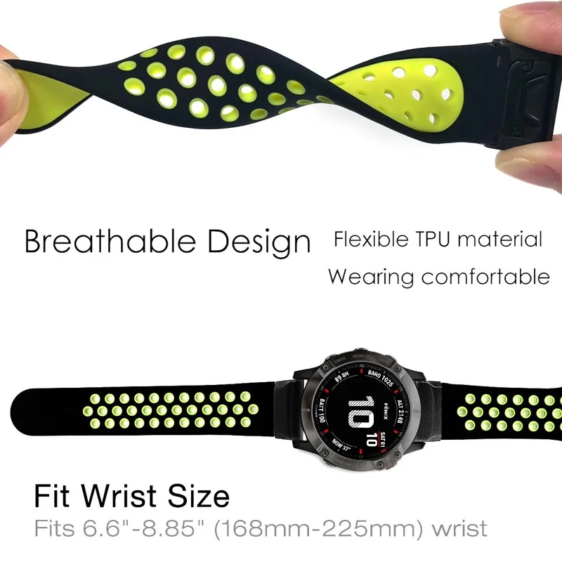 Ремешок YOOSIDE Fenix 6X для Garmin 3/Fenix 5X/5X Plus/D2 Delta PX 26 мм|wristband strap|garmin bandgarmin replacement band |