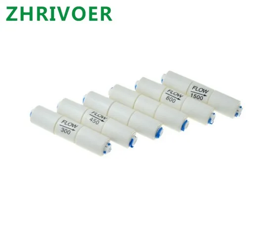 

OD Hose Reverse Osmosis Quick Pipe Fittiing 300CC 450CC 800CC 1500CC RO Water System Waste Water Flow Regulater Restrictor 1/4"