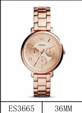 

Fossil Women's Watch Tailor Multifunction Rose-Tone Stainless Steel Watch Luxury Brand Ladies Wrist AAA Watches 987