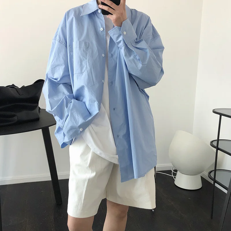 Женская хлопковая рубашка с длинным рукавом желтого цвета | одежда