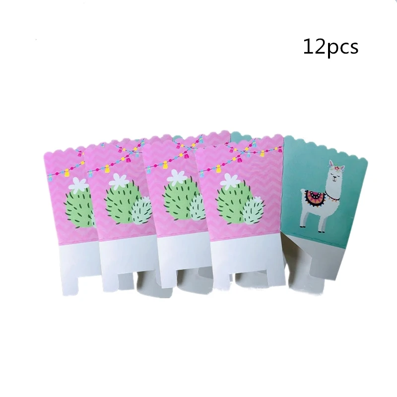 Мультфильм Альпака одноразовые бумажные салфетки баннер скатерти соломинки