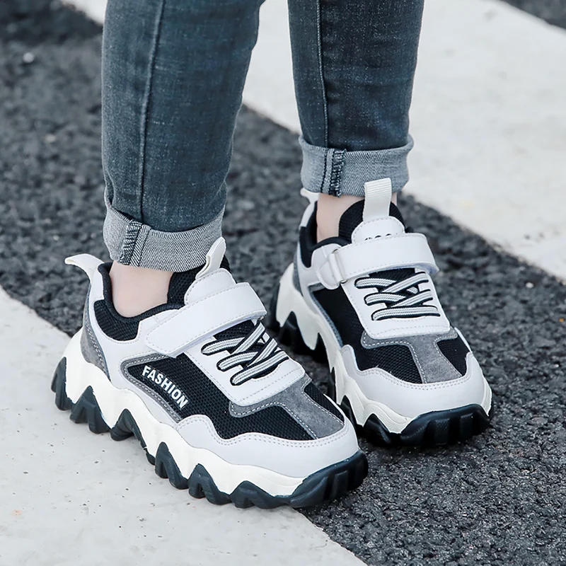 Spring Children Shoes Kids Sneakers Girls Sports Trainers Breathable Leisure Boys Running Thick Sole Child Platform | Детская одежда и