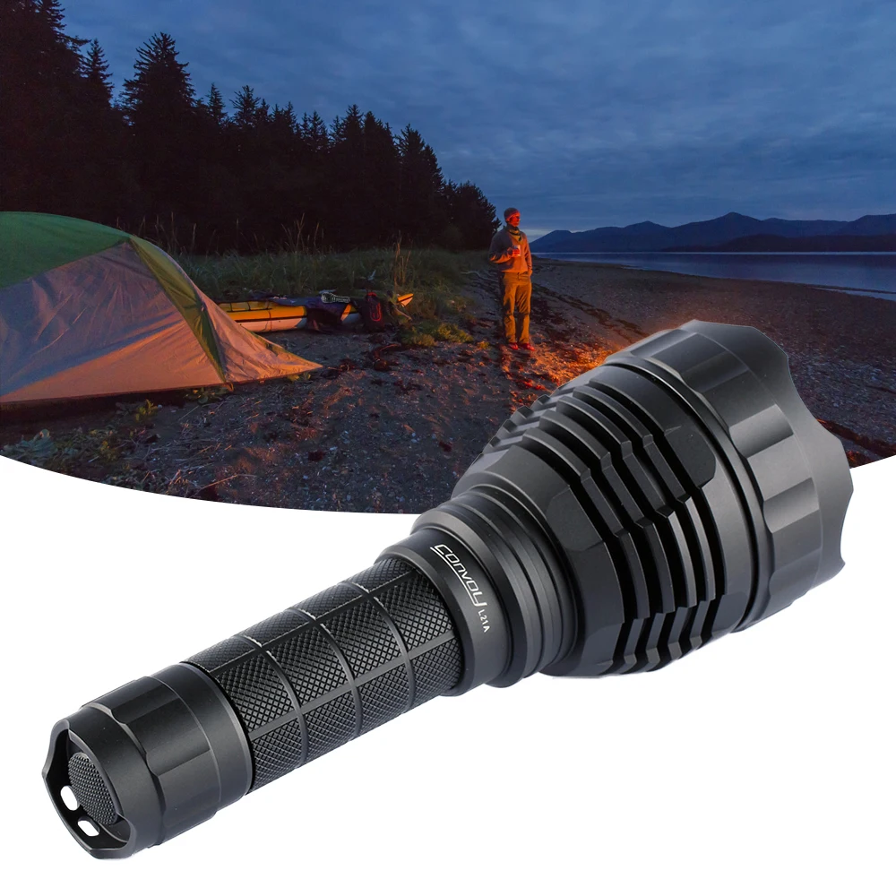 Фонарик Convoy мощный фонарик для кемпинга с контролем температуры Тактический
