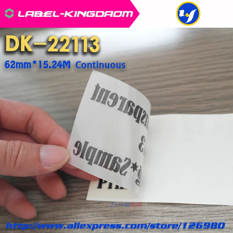 1 рулон совместимый DK-22113 этикетка 62 мм * 15 24 м Непрерывная Совместимость для