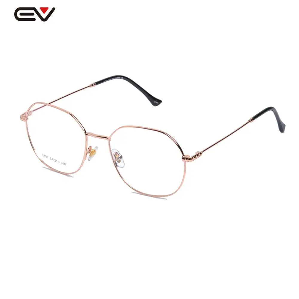 Женская оправа Геометрическая без рецепта прозрачная 54 мм золотой неровный с