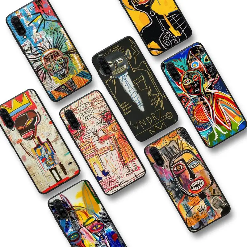 

Jean Michel Basquiat Art Graffiti Phone Case For Xiaomi 9 mi8 F1 9SE 10lite note10lite Mi8lite xiao mimi5x