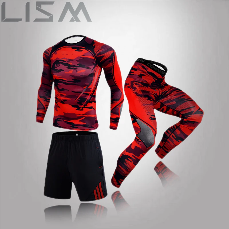 

Новинка 2020, Мужская футболка с длинным рукавом для бега, Мужская компрессионная облегающая футболка, спортивные колготки, футболка для фитн...