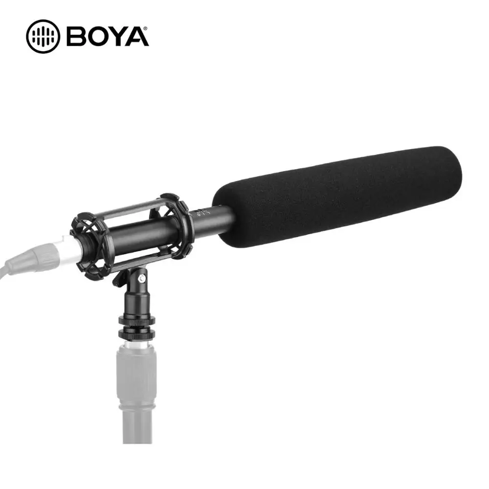 

BOYA BY-BM6060L ручной микрофон для ружья, суперкардиоидный фильтр с высокими частотами XLR, конденсаторный микрофон для интервью, кино, ТВ-шоу ENG EFP