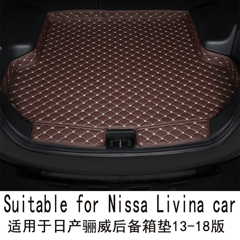 

Коврик для багажника автомобиля Nissa Livina, коврик для багажника автомобиля, защитный коврик для багажа 2013-2018 выпуска, автомобильные аксессуар...