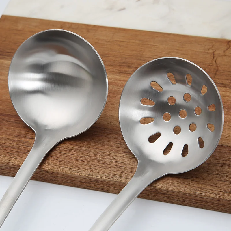 1 шт. качественный ковшовый Дуршлаг Из Нержавеющей Стали с длинной ручкой для