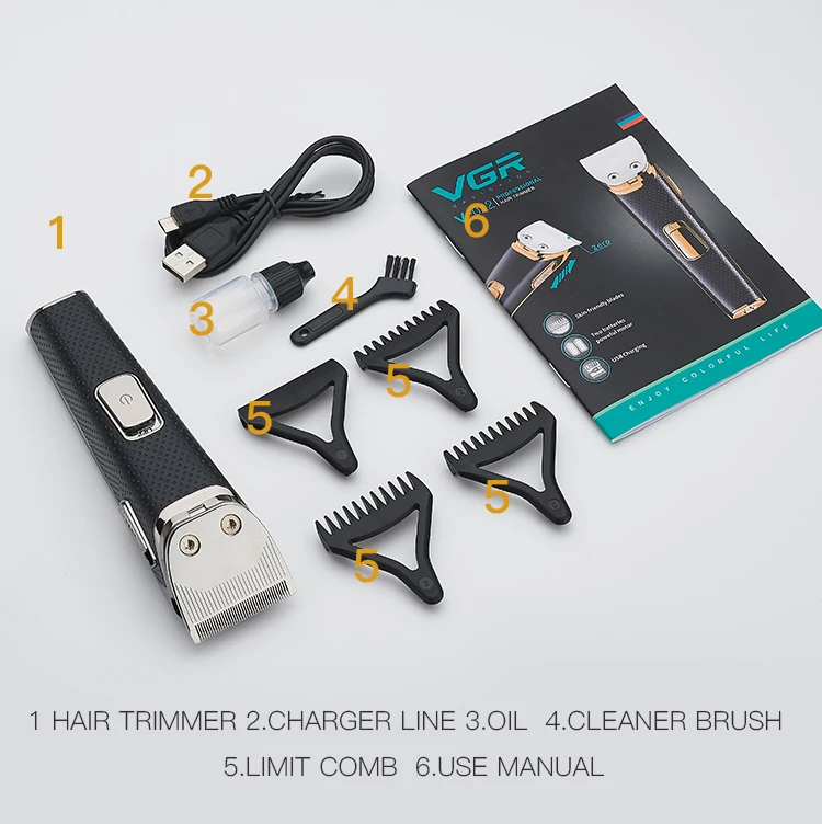 Новинка перезаряжаемый через порт USB машинка для стрижки волос беспроводной