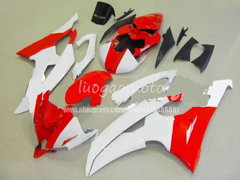 

Custom YAMAHA red white blk fairings kit YZF600R 08-15 YZF 600R 2008 2009 2010 2011 2012 2013 2014 2015 motorcycle fairing