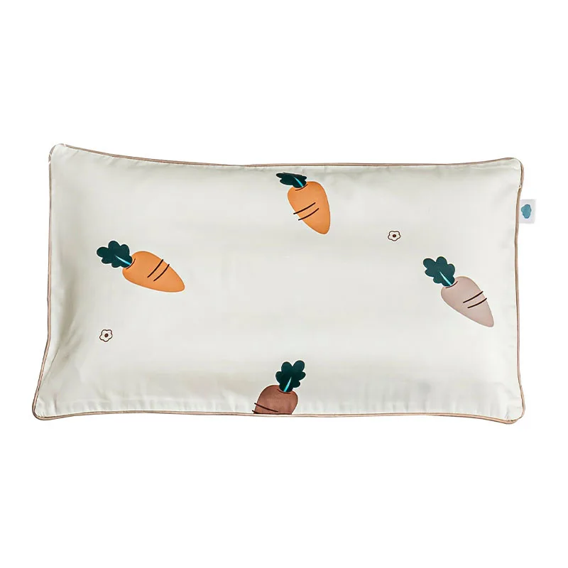 Funda de almohada de algod&oacute;n de grapa larga para ni&ntilde;os, fundas de almohada c&oacute;modas con patr&oacute;n de dibujos animados creativos, 30x50cm, 2 piezas-4