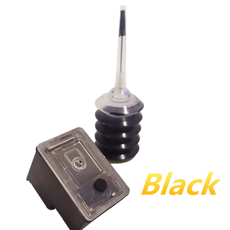 Бесплатная доставка чернил 62 черный многоразовый картридж для HP Officejet 5744 5746 5740 5742