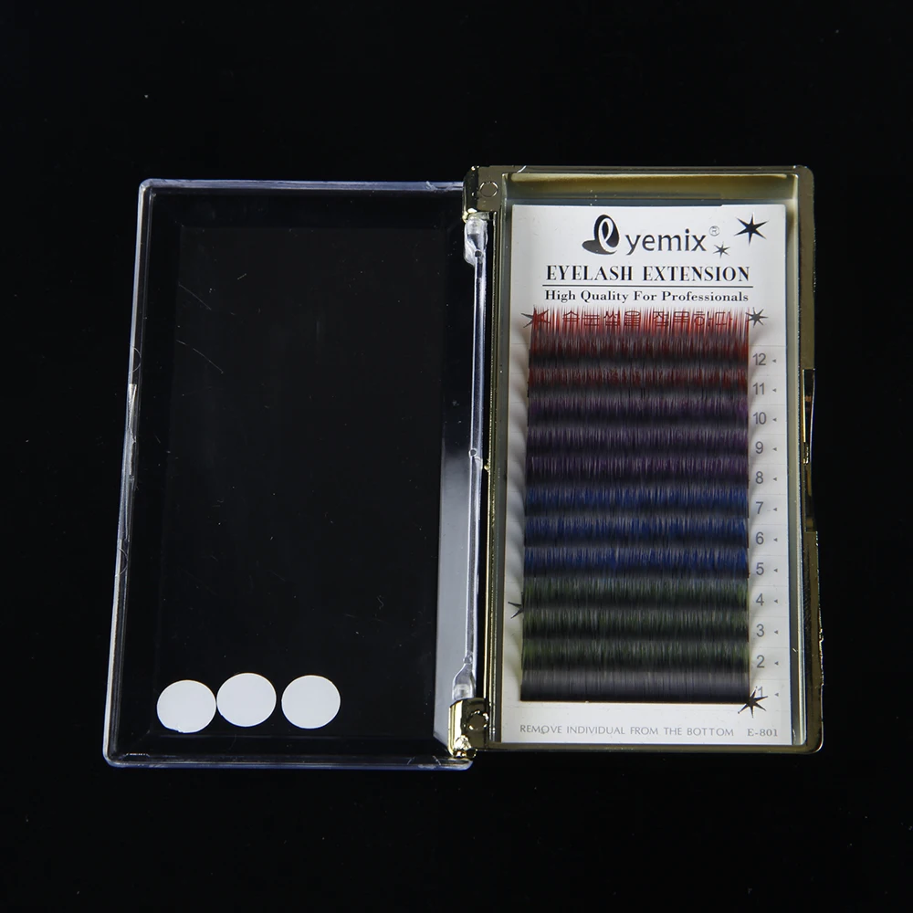 Выполняя ресницы индивидуальное наращивание ресниц 4 цвета микс макияжа