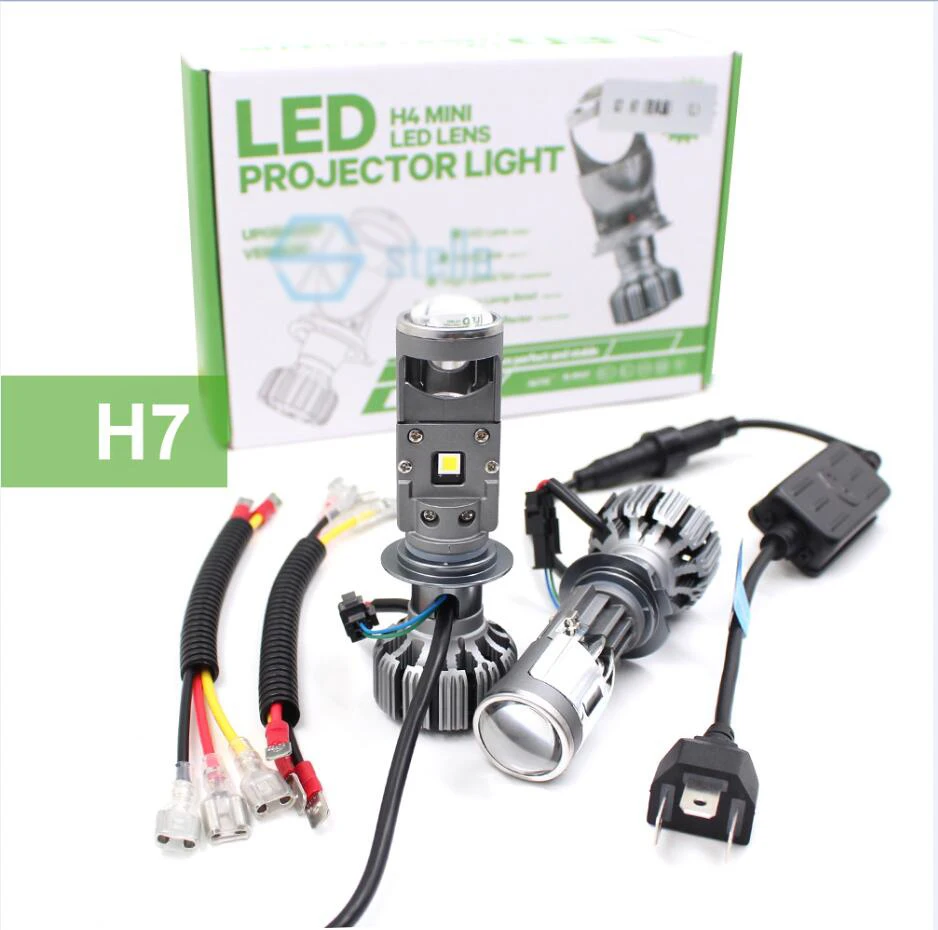 2x H4 H7 G7 LED мини проектор дальнего и ближнего света объектив для фар автомобиля