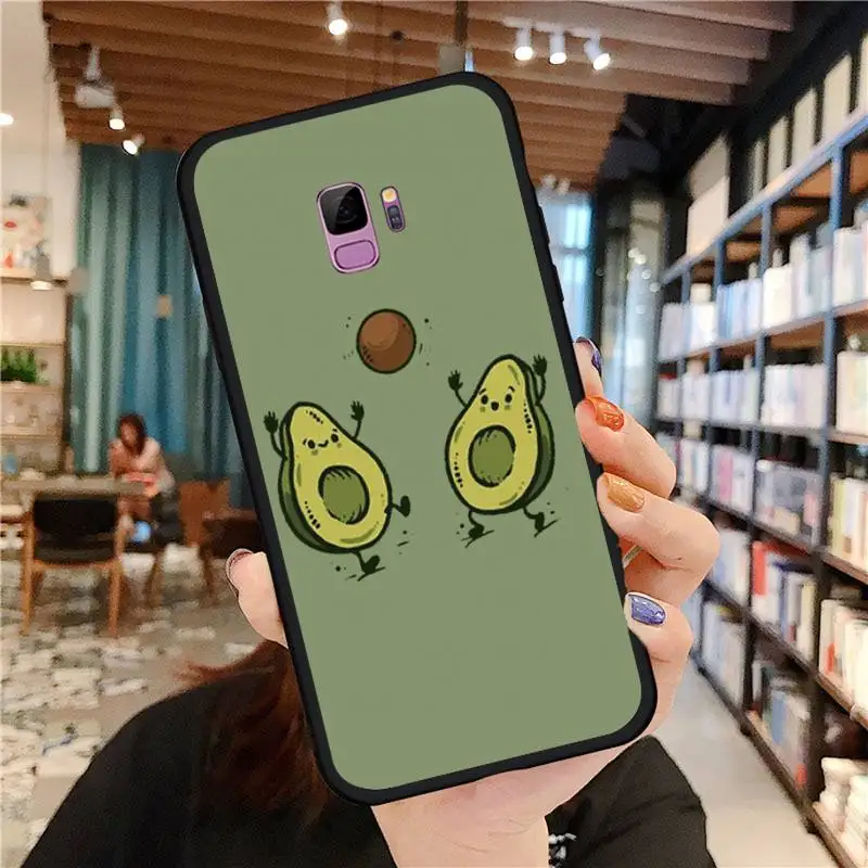 

Cute Avocado Phone Case For Samsung galaxy S 7 8 9 10 20 edge A 6 10 20 30 50 51 70 note 10 plus