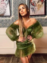 Sruby 2021 senhoras vestido nova chegada casual marca moda sexy fora do ombro malha contas elegante maxi vestidos de festa (3)