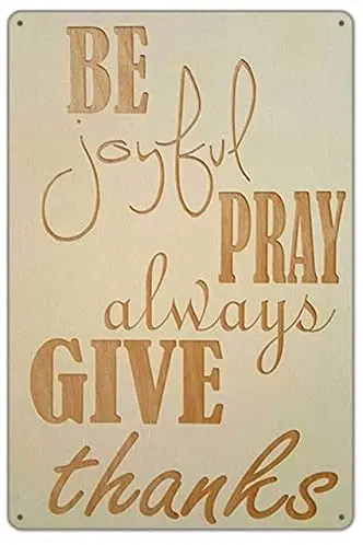 

AYLAODI 1 шт. церковная молитва каждый день, Постер в стиле ретро, металлическая жестяная деталь 20X3 0 см, винтажный постер для украшения дома