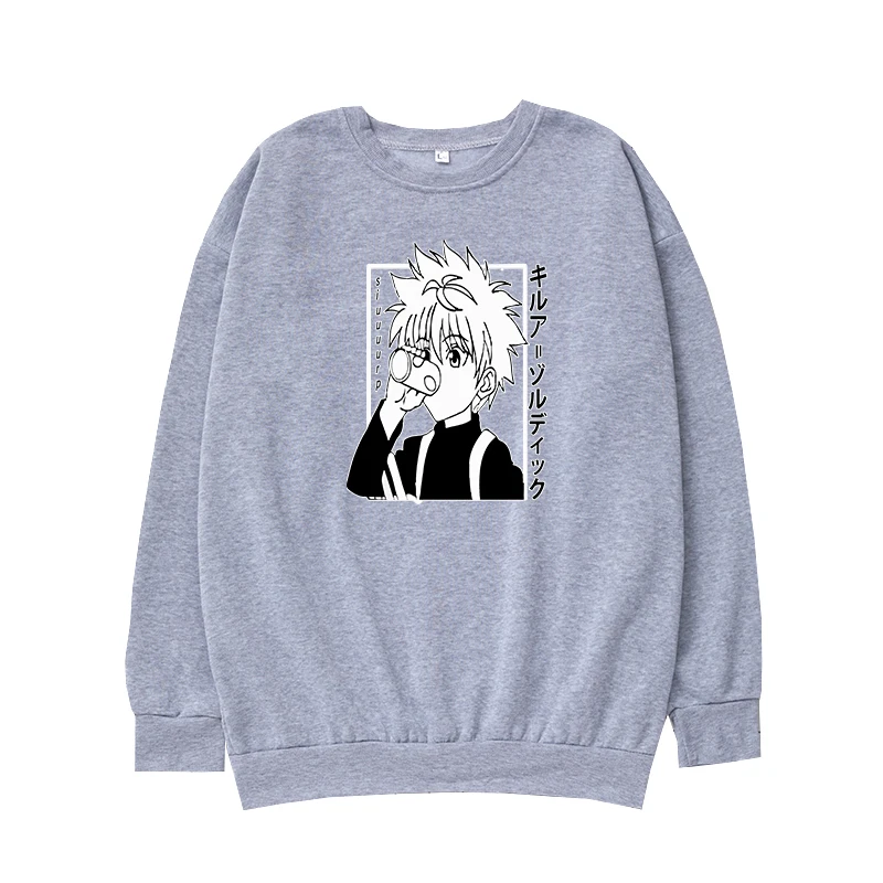 Молодежная одежда для мальчиков Hunter x с принтом killua спортивные толстовки
