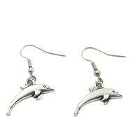 new dolphin animal creative charm earringsfashion jewelry women christmas birthday gifts accessories pendant