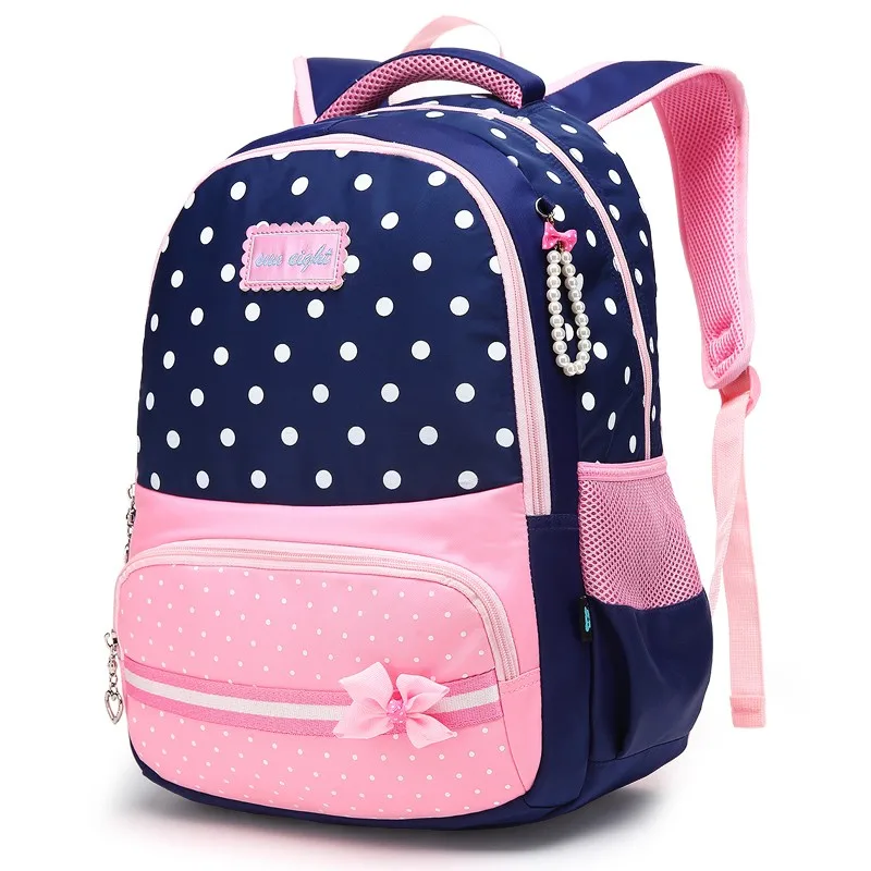 

Waterproof Nylon School Bag Beautiful Girls Backpack Bow Decorations book bag For Girls Cheap Children Bags Fashion