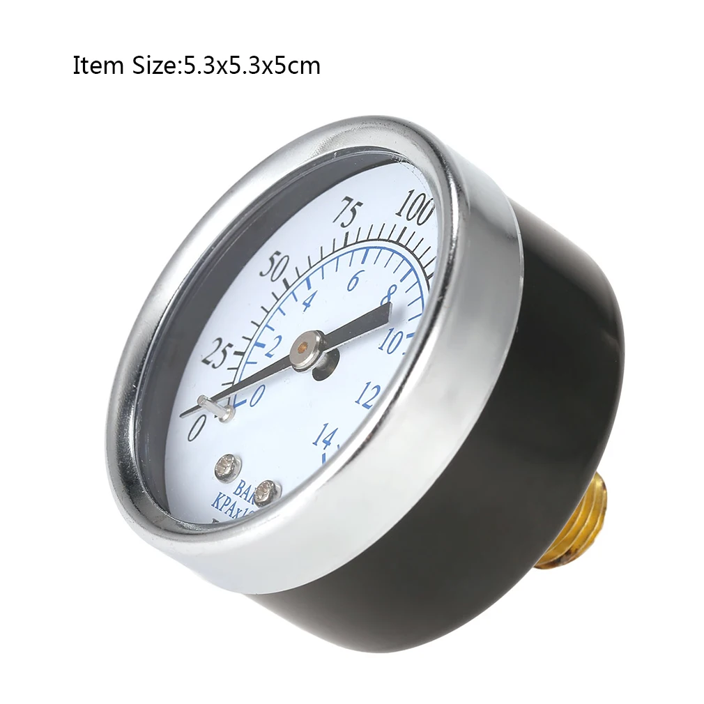 

Universal Pressure Gauge Air Compressor Hydraulic Manometer 0-200 Psi 0-14 Bar Back Mnt 1/4 Inch NPT Measure Tester