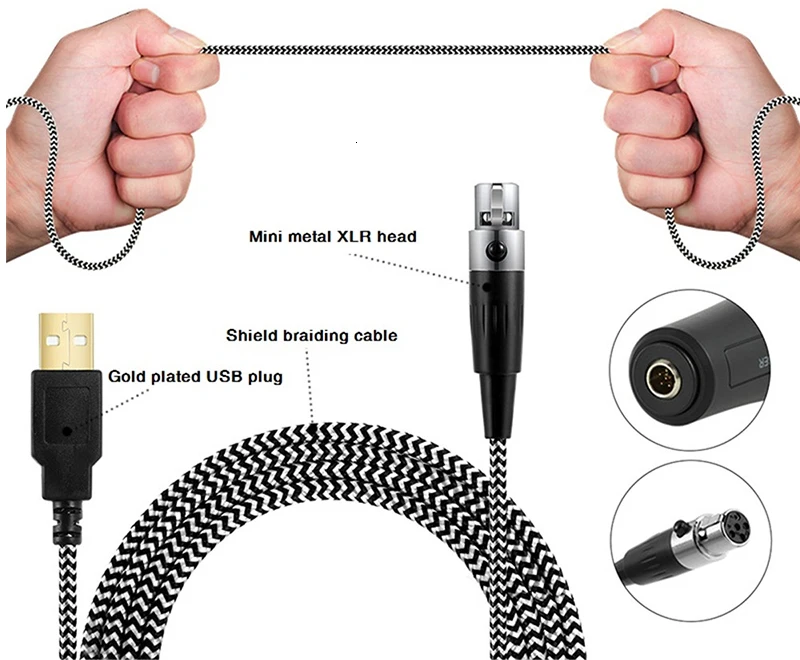 OGV Q3 USB конденсаторный микрофон комплект кардиоидный Подкаст Микрофон Студийный микрофон для компьютера прямая трансляция YouTube игровая запись